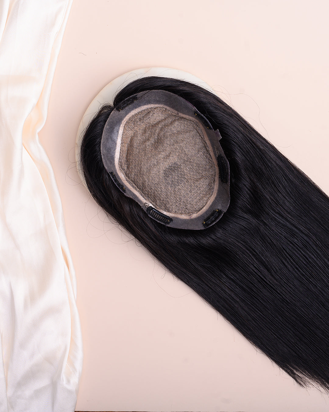 Big Scalp Topper - Pure Silk Base & 100% Human Hair  HairOriginals 9*7 Natural Black 18 Inch