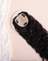 Wavy Topper - Pure Silk Base & 100% Human Hair  HairOriginals 16 Inch 4*4 Natural Brown