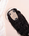 Wavy Topper - Pure Silk Base & 100% Human Hair  HairOriginals 16 Inch 5*3 Natural Black