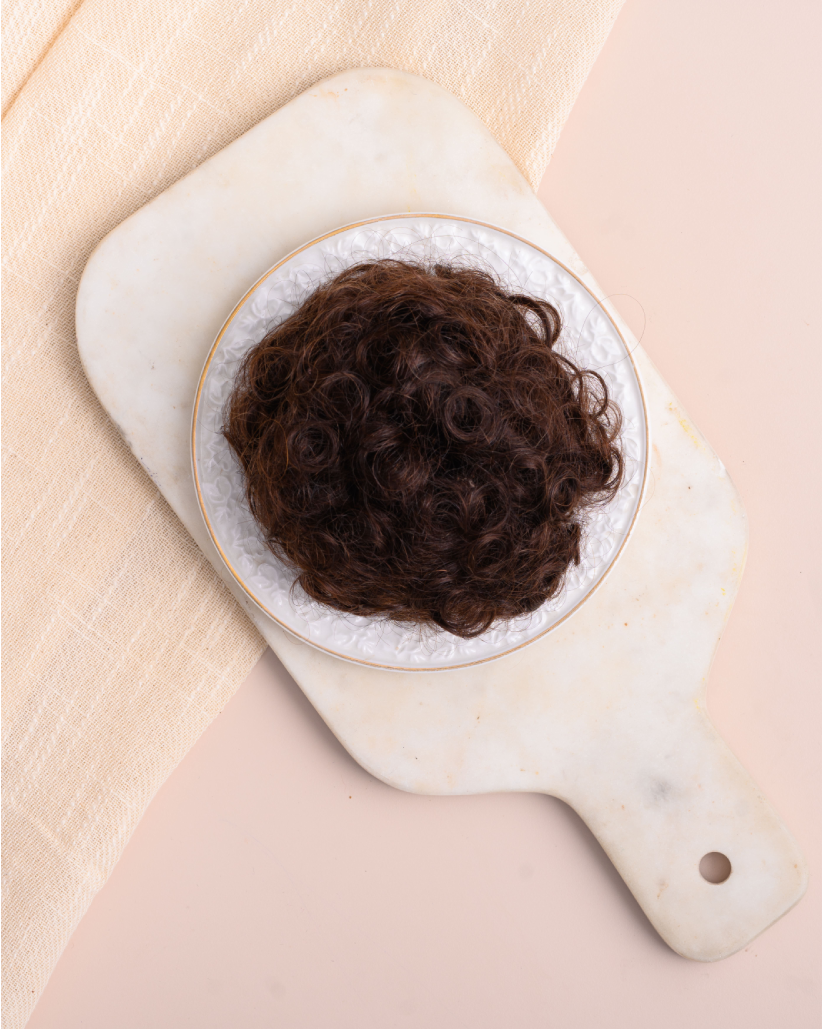 Curly Donut Bun  HairOriginals Natural Brown 1 