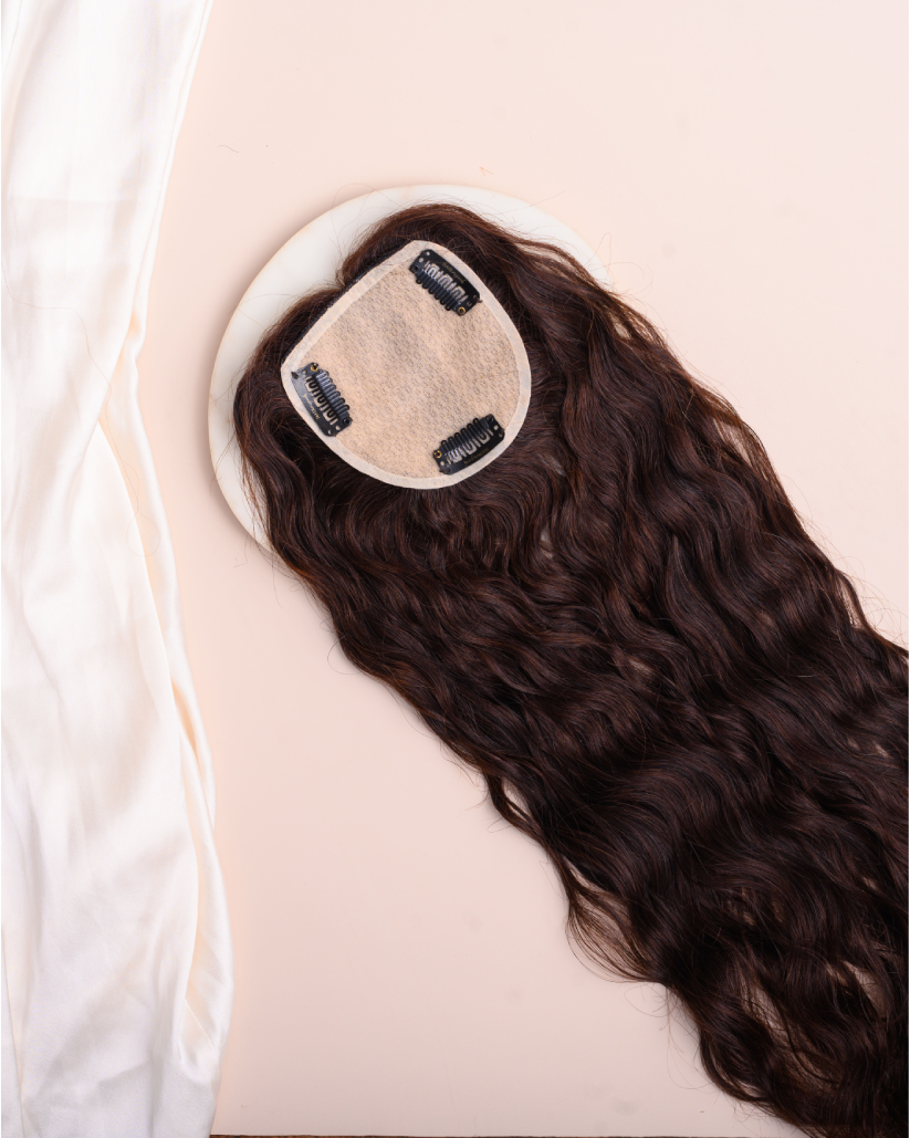 Wavy Topper - Pure Silk Base & 100% Human Hair  HairOriginals   