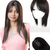 Hair Topper With Bangs - Pure Silk Base & 100% Human Hair  HairOriginals Natural Black 1.5*3 10 Inch
