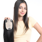 Hair Topper With Bangs - Pure Silk Base & 100% Human Hair  HairOriginals   