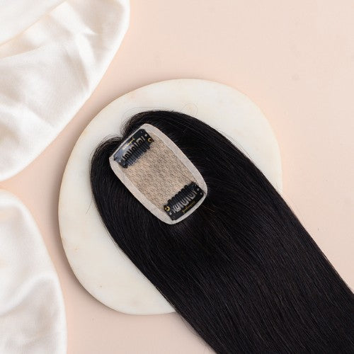 Mini Scalp Topper Hair Extensions | Smallest Scalp Topper For Women Hair Extensions HairOriginals Natural black 2*3 12 - 14