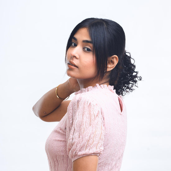 Curly Hair Top Knot HairOriginals