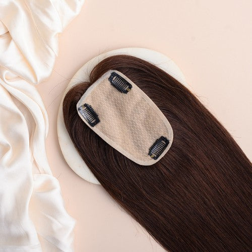 Scalp Topper Hair Extensions For Women | Silk base & 100% Human Hair Hair Extensions HairOriginals Natural Black 5*3 12 - 14