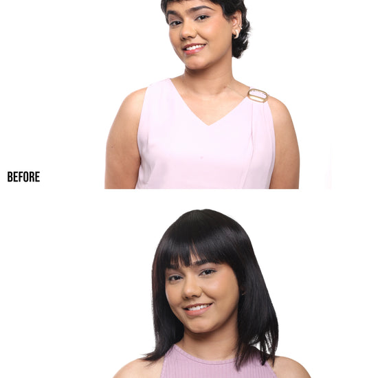 Wig with Bangs Hair Extensions | Original Hair Wigs For Women | Natural Black Hair Extensions HairOriginals