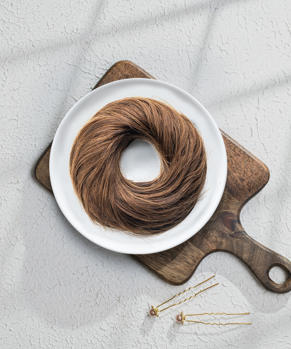 Messy Bun Scrunchie  HairOriginals Pack of 1 Light Brown 