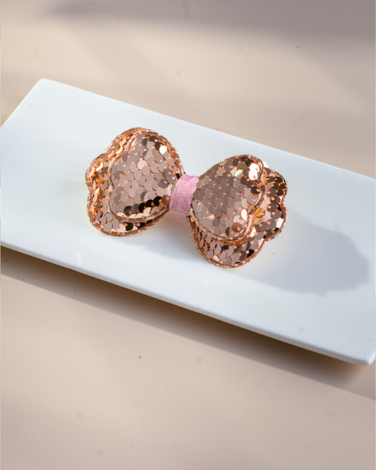 Bow Clips | Golden Glitter and Unicorn HairOriginals Golden Glitter Clip
