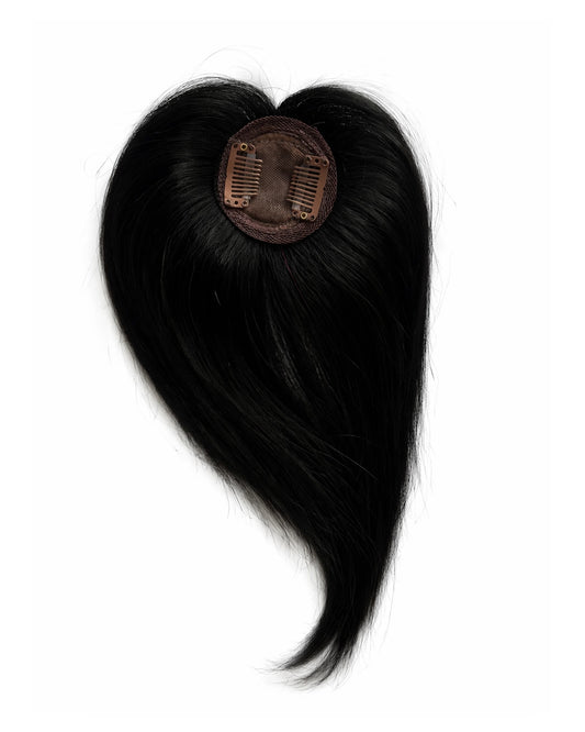 Tiny Topper With Bangs | 1.5x1.5 | 100% Human Hair Extensions Hair Extensions HairOriginals