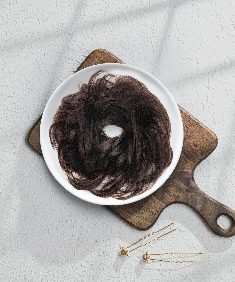 Messy Bun Scrunchie  HairOriginals Pack of 1 Natural Black 