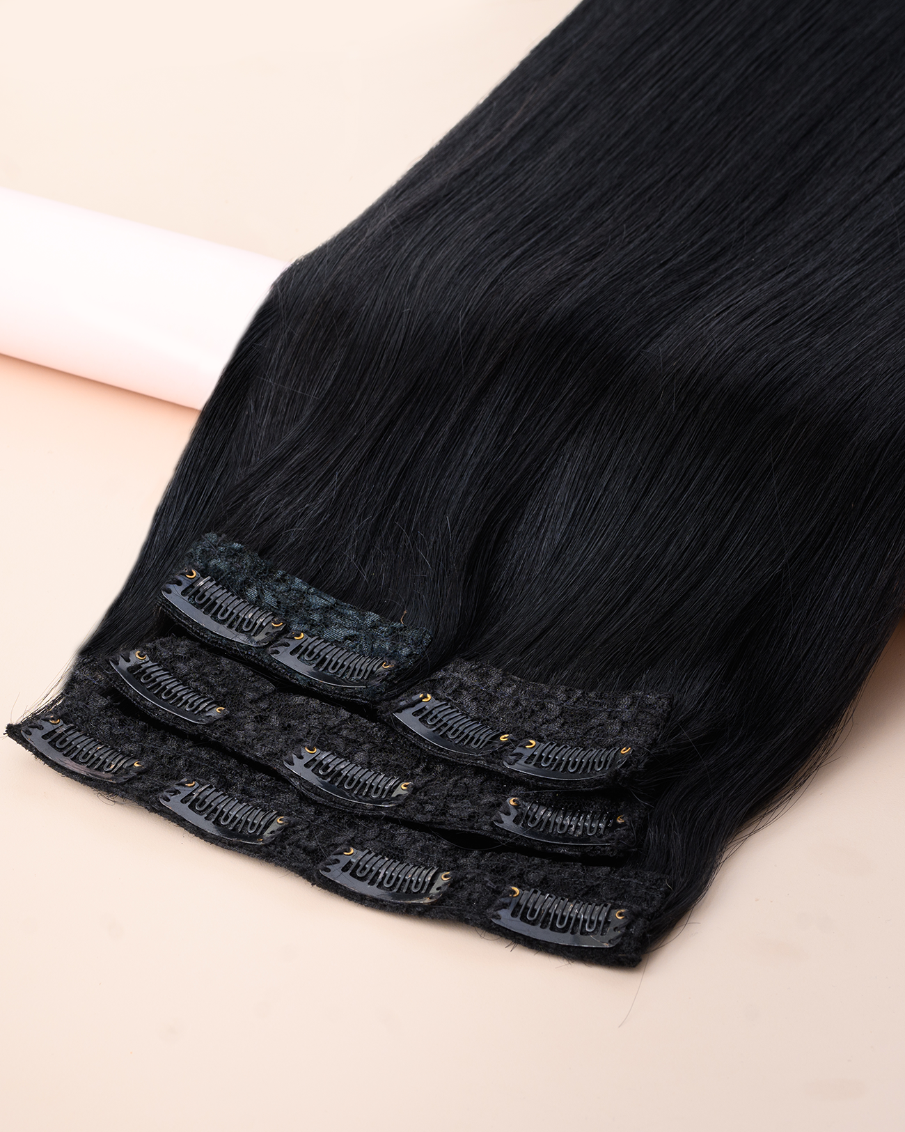 Classic 4 Piece Set | Clip-in Hair Extensions for Women HairOriginals 16 Inch Natural Wavy Natural Black