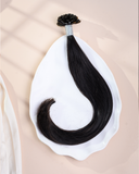 U-Tip | Permanent Hair Extensions  HairOriginals 18 Inch 100 Natural Black