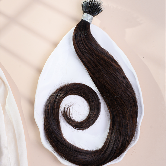 Nano-Tip (Metal Wire Based) | Permanent Hair Extensions  HairOriginals 18 Inch 100 Natural Brown