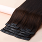7 Piece Clip Set  HairOriginals Natural Brown 16 Inch 