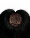 Tiny Topper With Bangs | 1.5x1.5 | 100% Human Hair Extensions Hair Extensions HairOriginals Natural Black