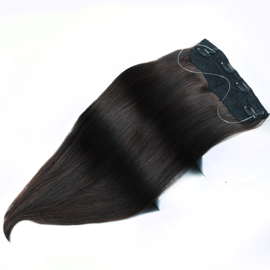 Halo Hair Extensions  HairOriginals Natural Black Wavy 16 Inch