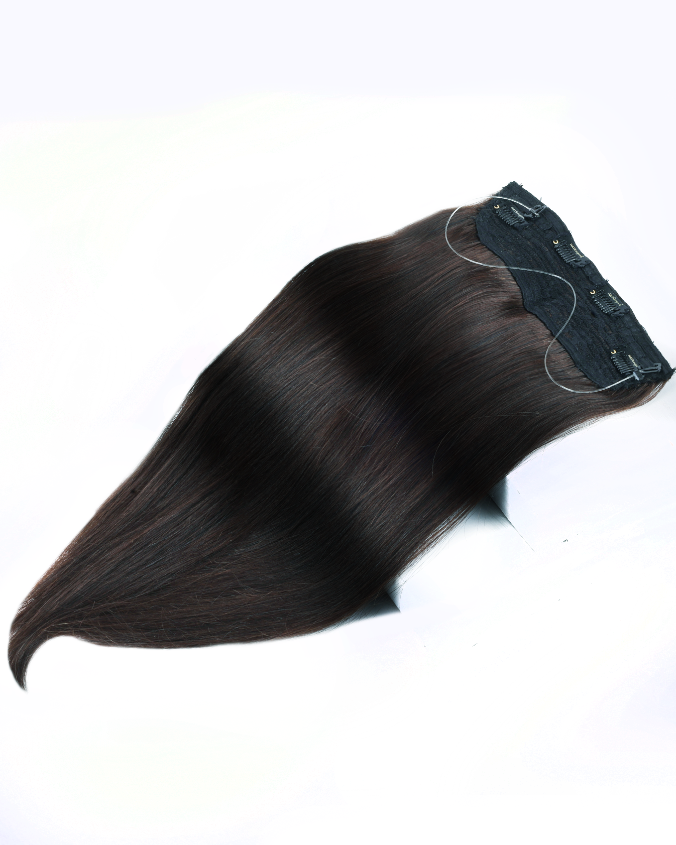 Halo Hair Extensions  HairOriginals Natural Black Wavy 18 Inch