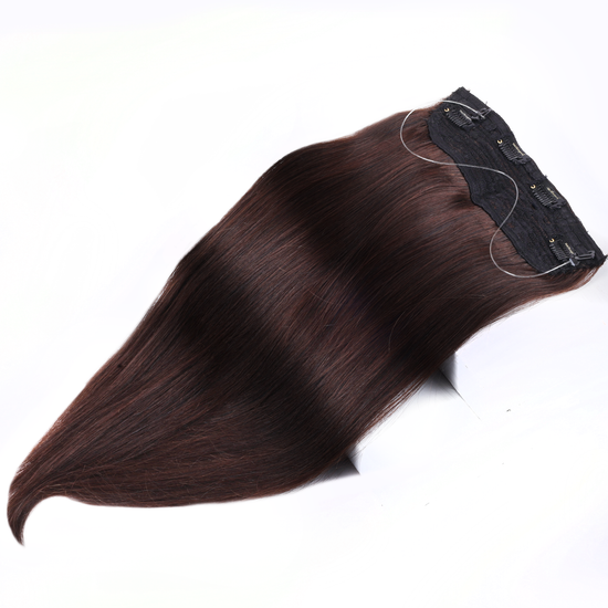 Halo Hair Extensions  HairOriginals Natural Brown Wavy 24 Inch