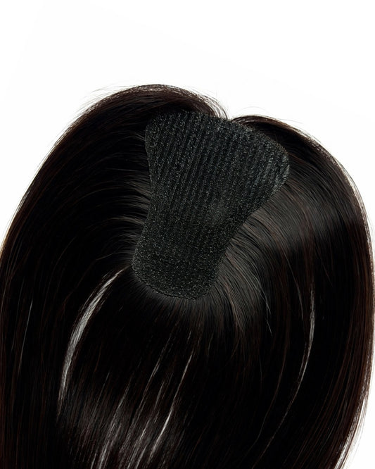 Clip Less Scalp Topper | 2.5x3 | 100% Human Hair Extensions Hair Extensions HairOriginals Natural Black