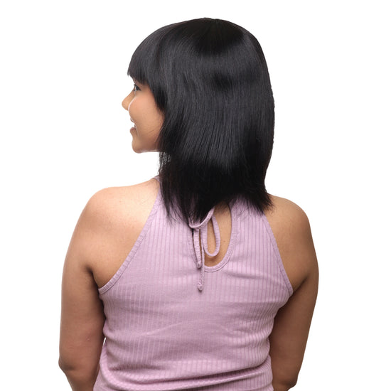 Wig with Bangs Hair Extensions | Original Hair Wigs For Women | Natural Black Hair Extensions HairOriginals