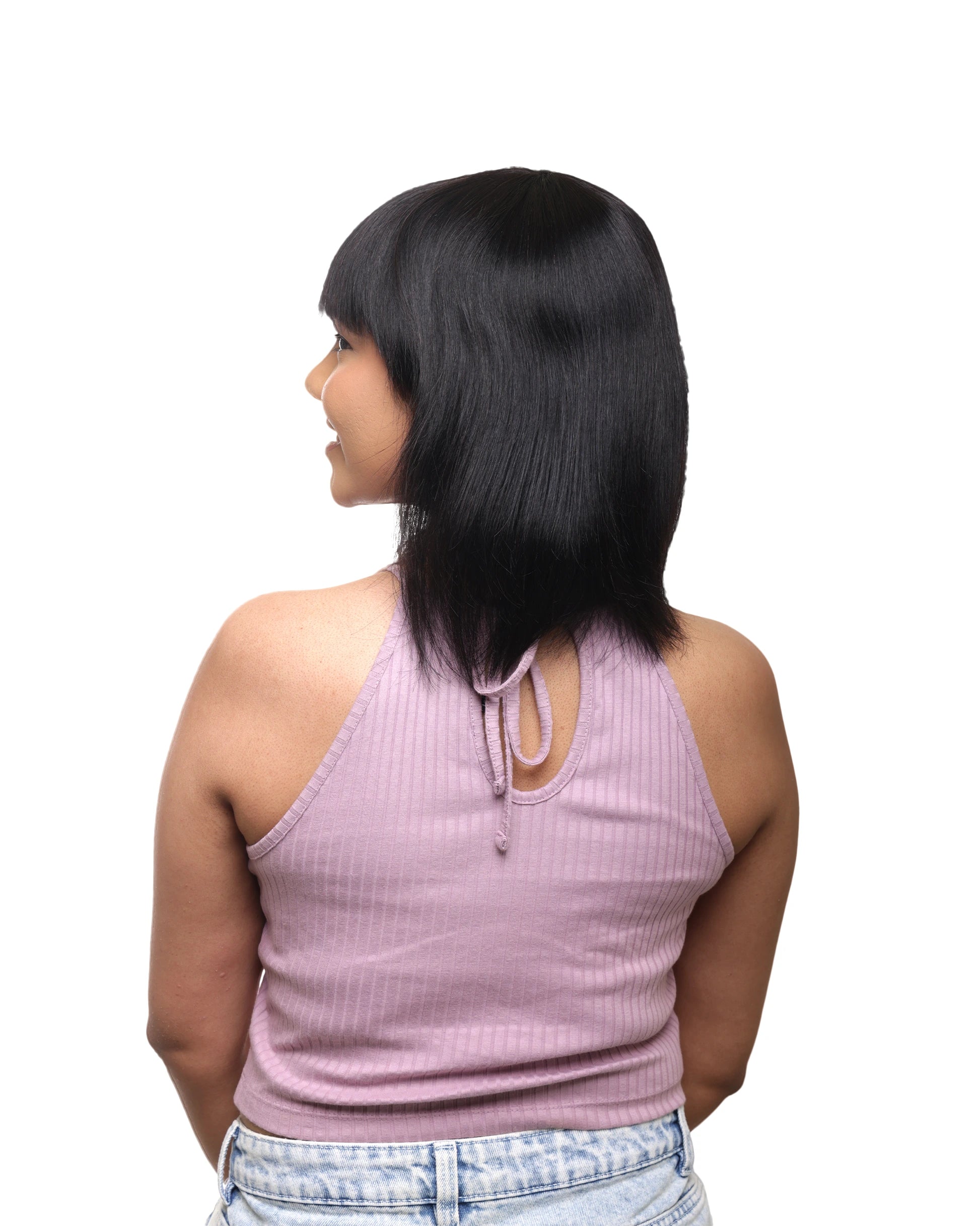 Wig with Bangs Hair Extensions | Original Hair Wigs For Women | Natural Black Hair Extensions HairOriginals