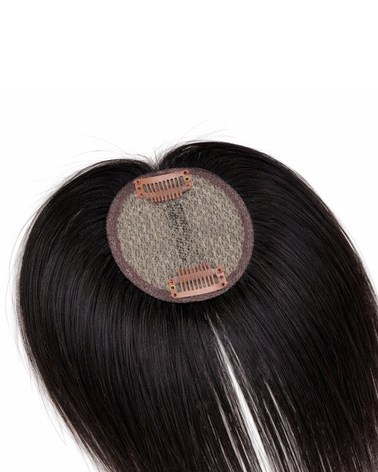Lace Topper | Semi Woven Oval Shape | 3x3 | 100% Human Hair Extensions Hair Extensions HairOriginals Natural Black