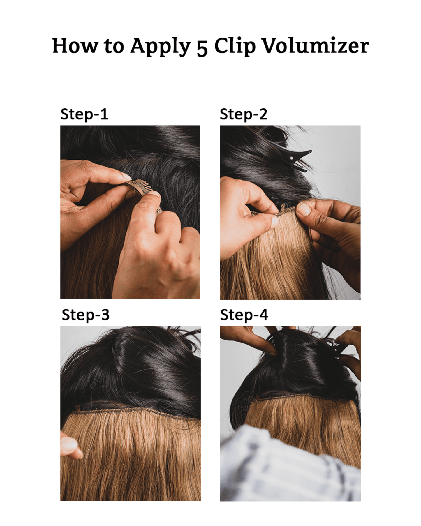 5 Clip Ear to Ear Volumizer  HairOriginals   