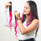 Balayage Streaks  HairOriginals Pair of Streak Regal Ruby Pink 12 Inch