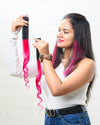 Balayage Streaks  HairOriginals Pair of Streak Regal Ruby Pink 12 Inch
